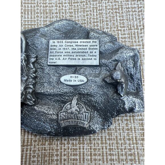 Vintage 80's 1987 United States Air Force Siskiyou Bergamot Belt Buckle USA Made - Picture 6 of 6